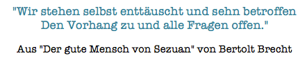Wir stehen selbst enttäuscht und sehn betroffen / Den Vorhang auf und alle Fragen offen